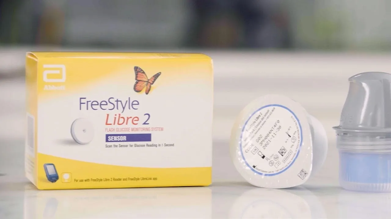 Continuous Glucose Monitor on upper arm