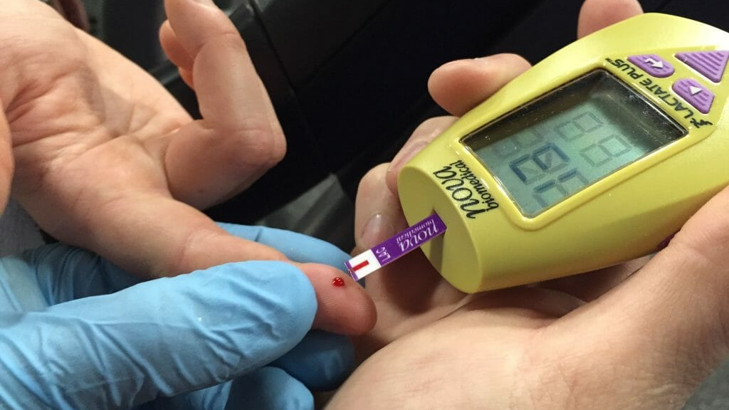 Blood lactate testing during exercise