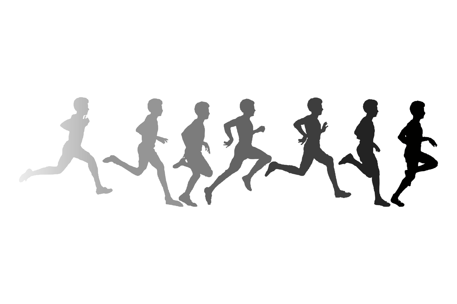 Running stride pattern