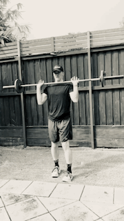 Barbell Standing Shoulder Press demonstration