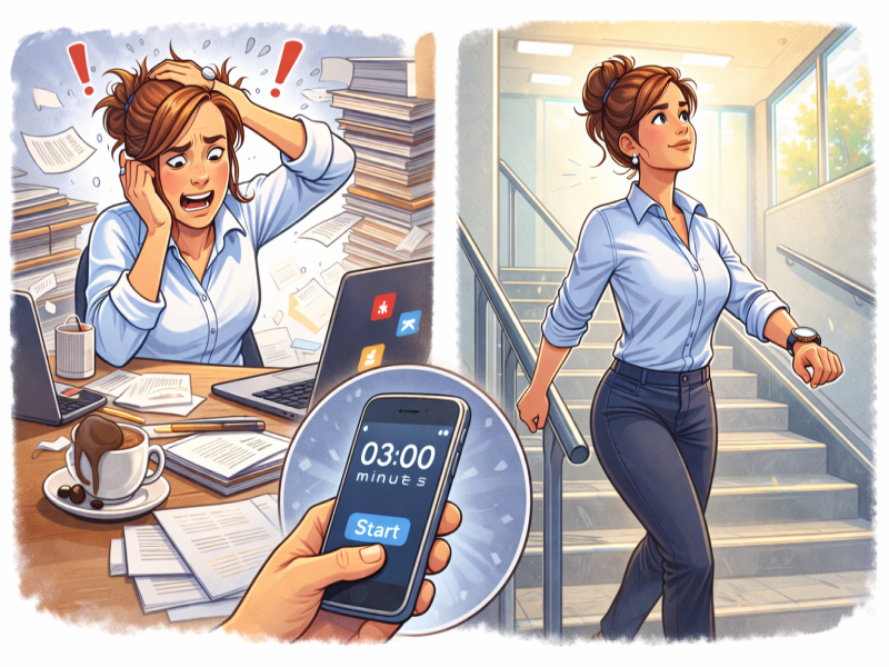 3-minute reset illustration