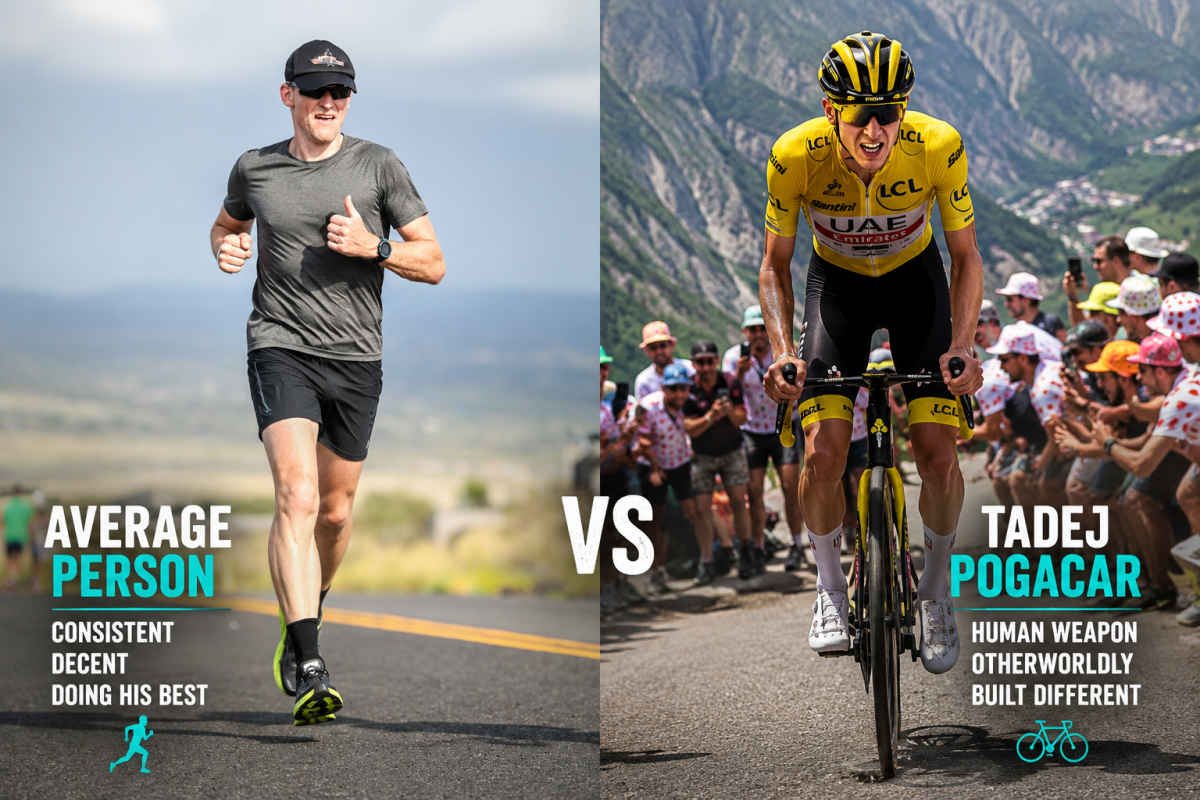Brad Pamp versus Tadej Pogacar endurance comparison