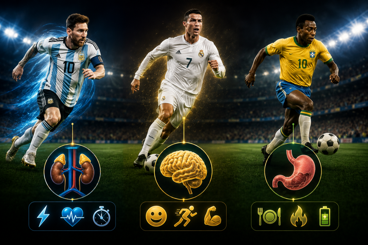 The front three hormone football players