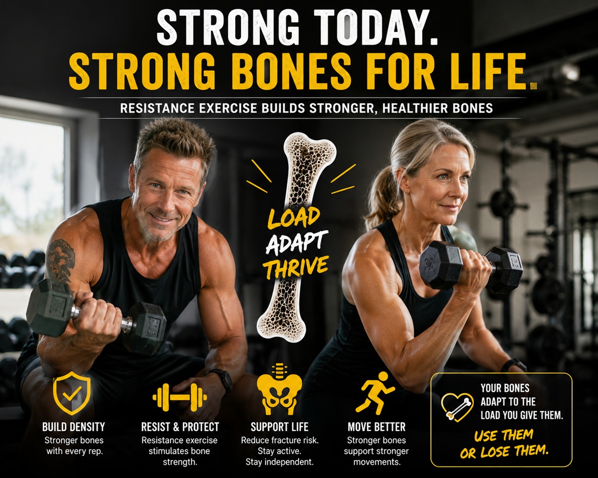 Resistance exercise for strong bones