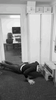 Push-up demonstration