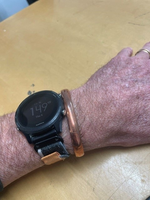Pampy's six-week copper bracelet trial